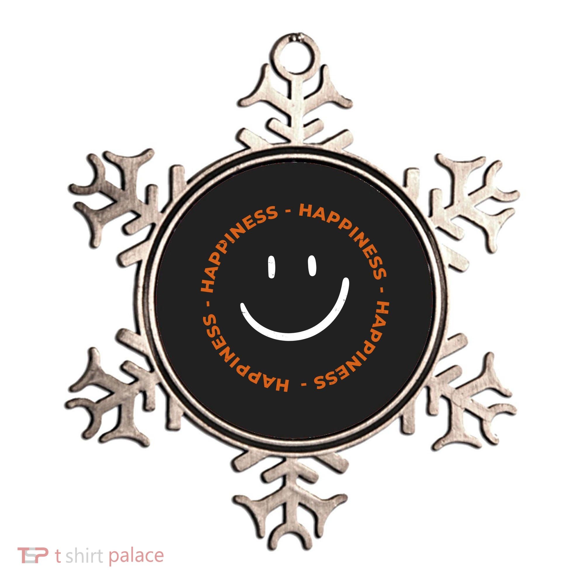 Happiness Smiley Face Be Happy Inspirational Ornament