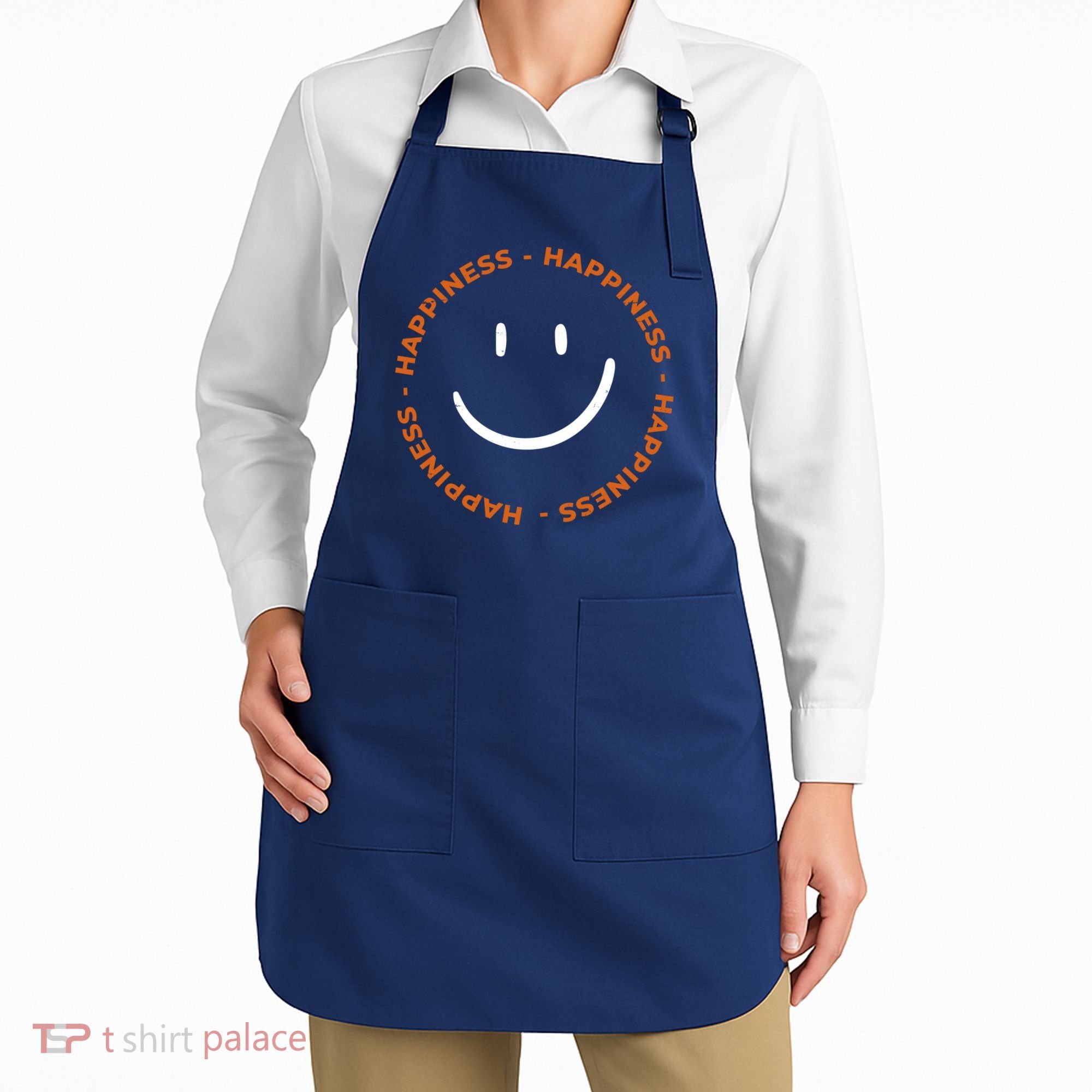 Happiness Smiley Face Be Happy Inspirational Apron