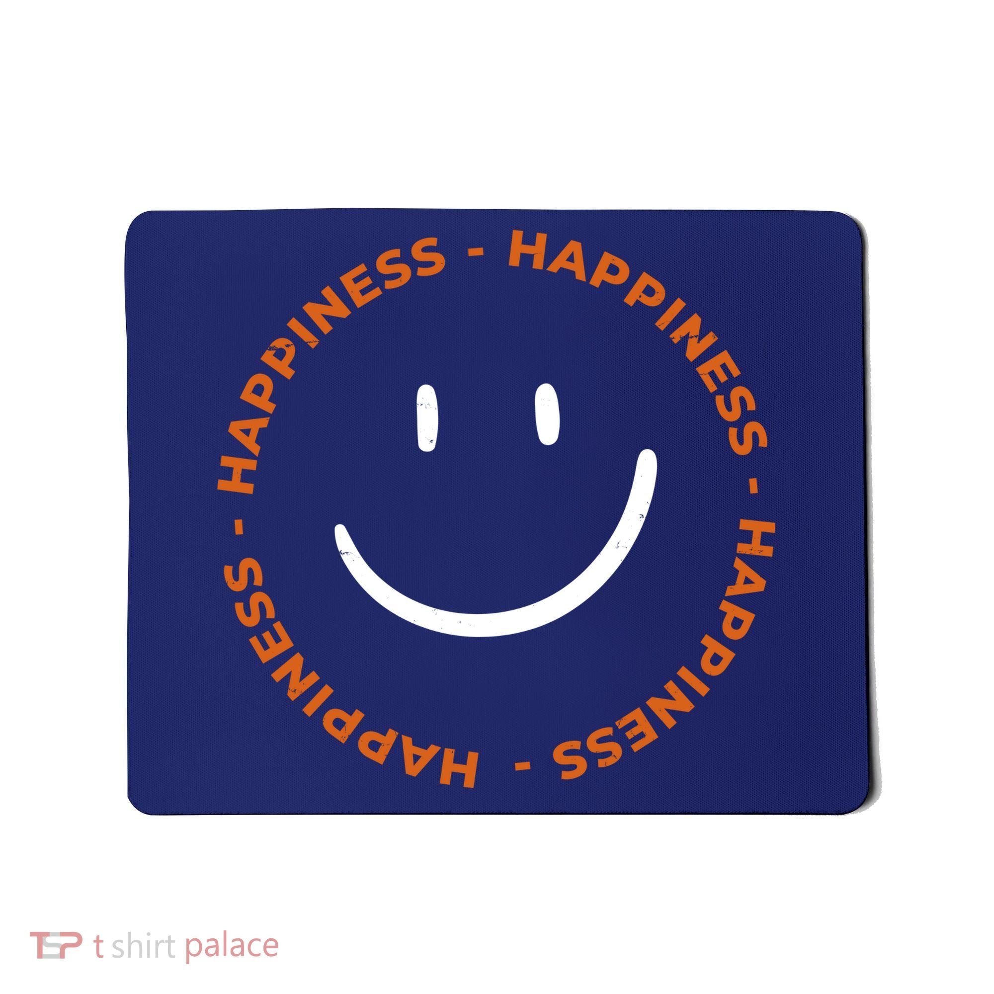Happiness Smiley Face Be Happy Inspirational Mousepad
