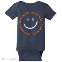 Happiness Smiley Face Be Happy Inspirational Baby Bodysuit thumb 0