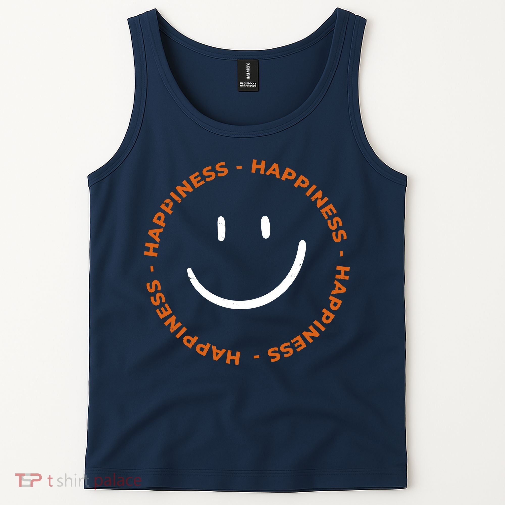 Happiness Smiley Face Be Happy Inspirational Tank Top
