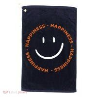Happiness Smiley Face Be Happy Inspirational Golf Towel thumb 0
