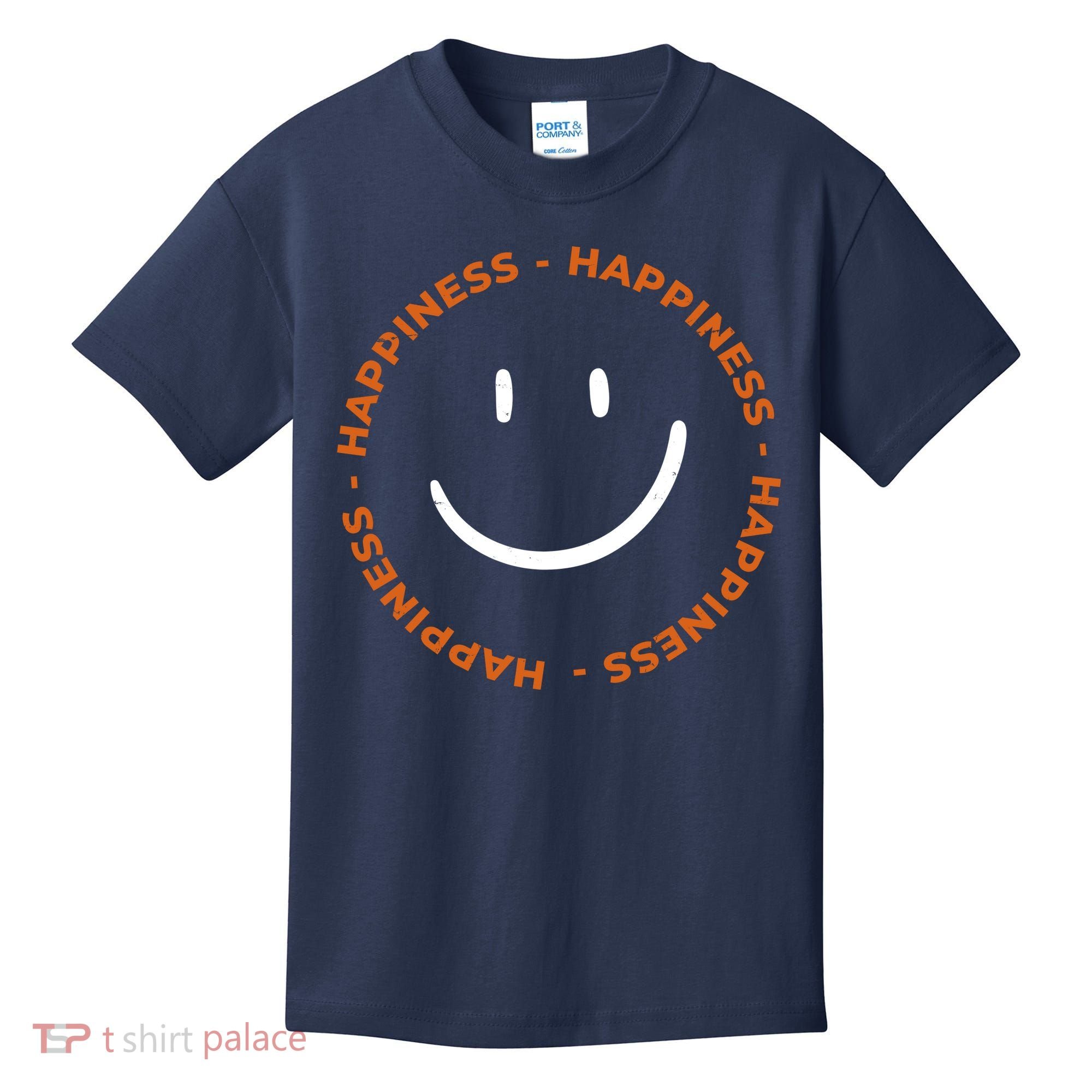 Happiness Smiley Face Be Happy Inspirational Kids T-Shirt