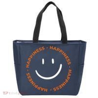 Happiness Smiley Face Be Happy Inspirational Tote Bag thumb 0
