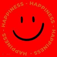 Happiness Smiley Face Be Happy Inspirational Santa Hat thumb 1
