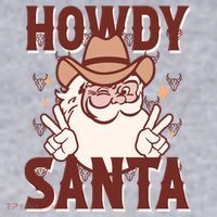 Howdy Santa Funny Christmas Holiday Women's Sweatshirt thumb 2