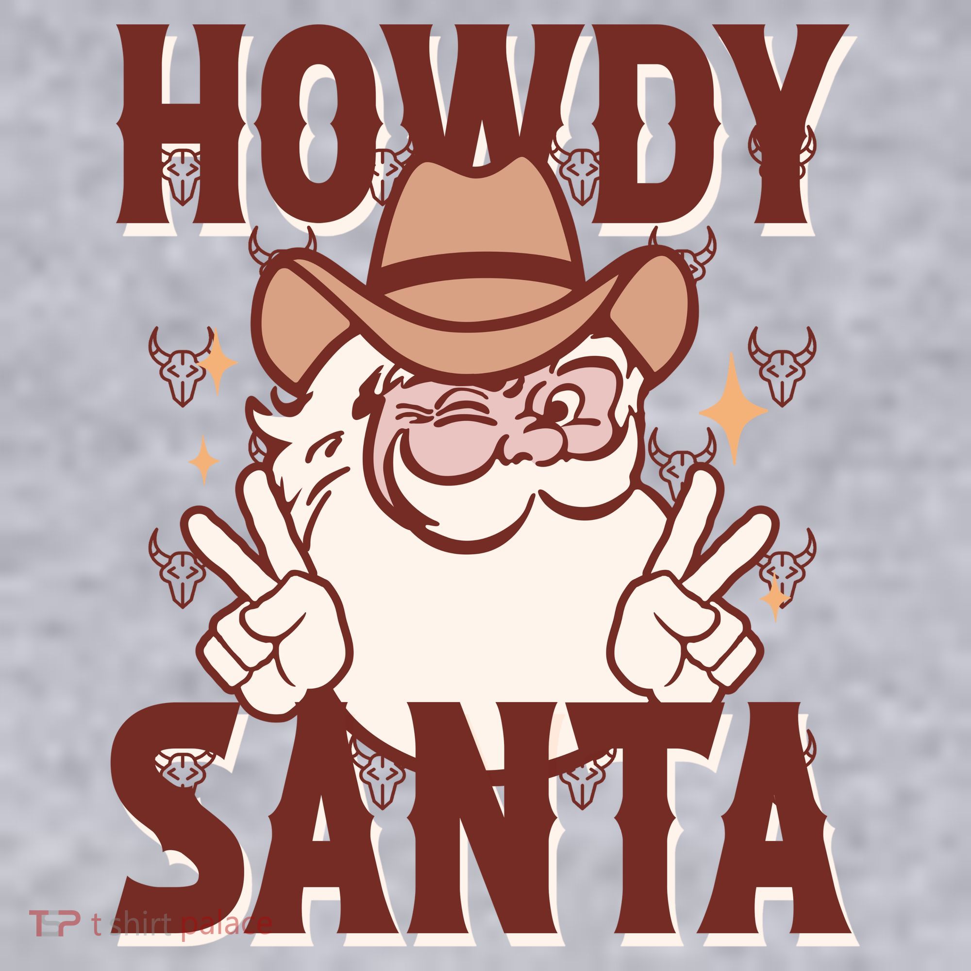 Howdy Santa Funny Christmas Holiday Women's Sweatshirt