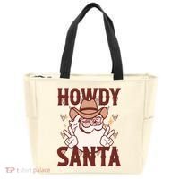 Howdy Santa Funny Christmas Holiday Tote Bag thumb 0