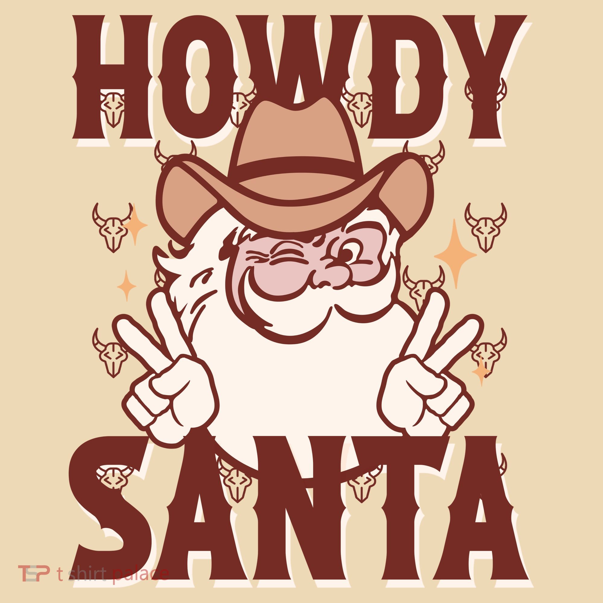 Howdy Santa Funny Christmas Holiday Tote Bag