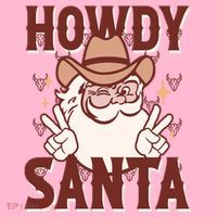 Howdy Santa Funny Christmas Holiday Coaster thumb 2