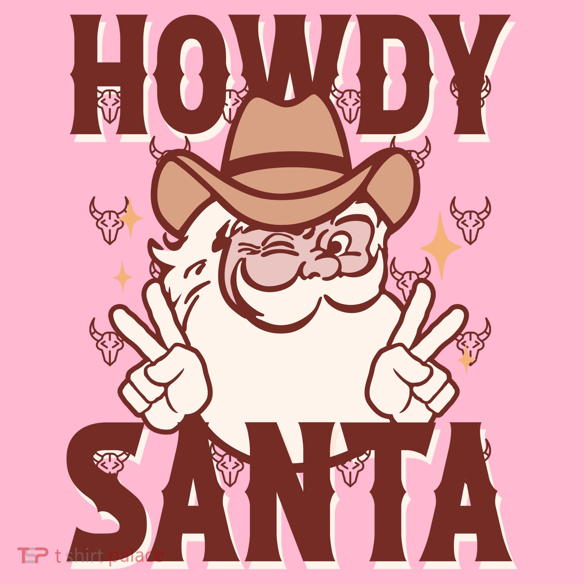 Howdy Santa Funny Christmas Holiday Coaster