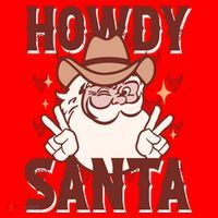 Howdy Santa Funny Christmas Holiday Santa Hat thumb 1