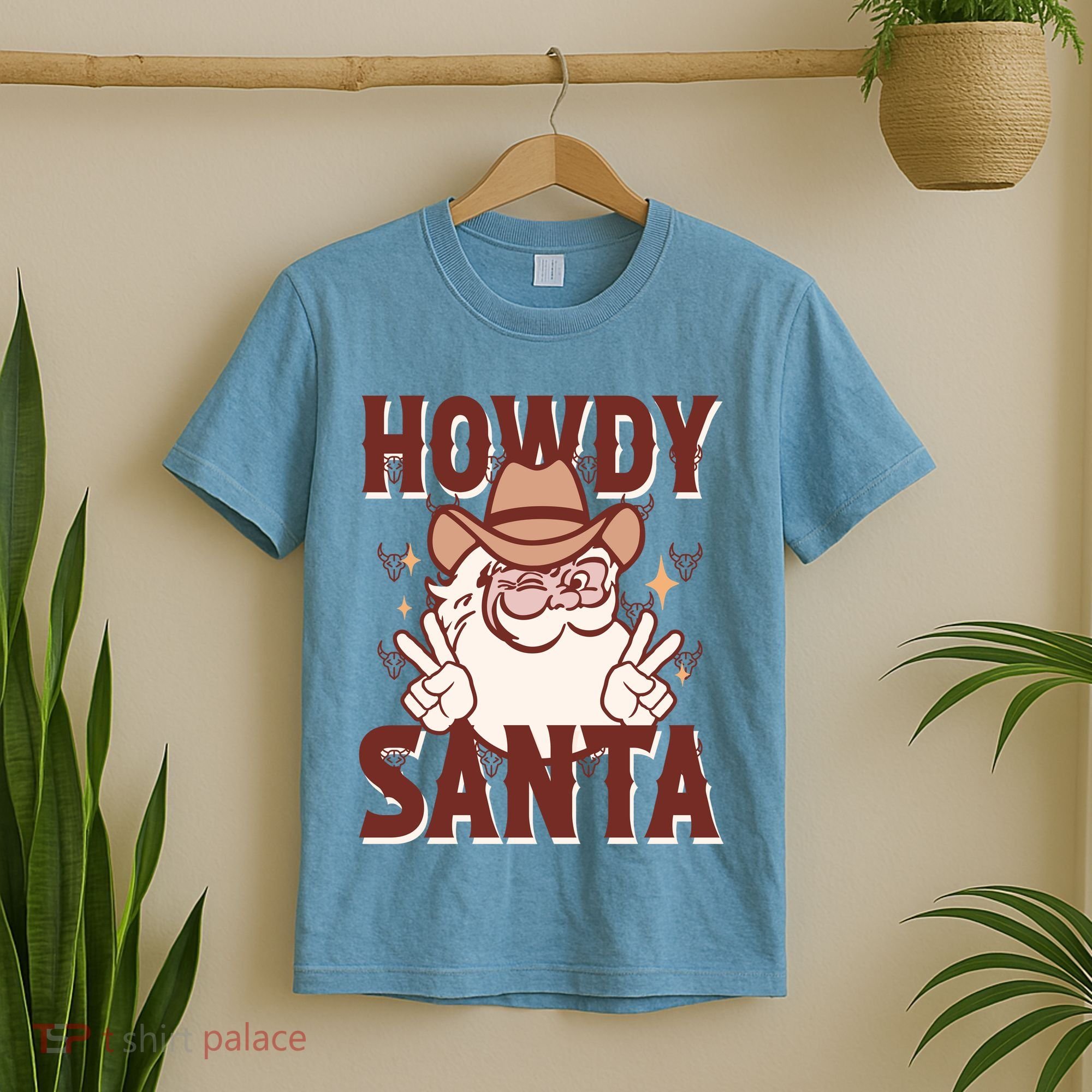 Howdy Santa Funny Christmas Holiday T-Shirt