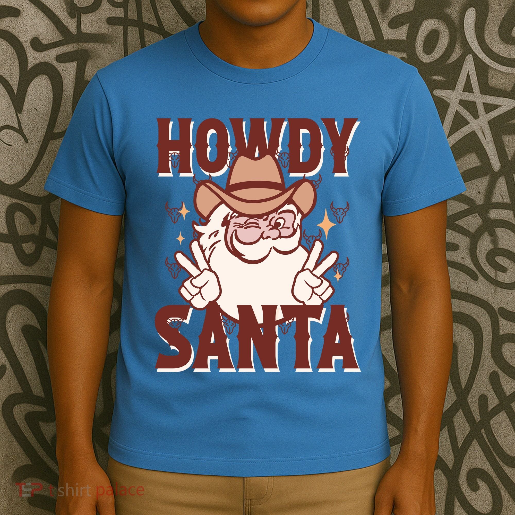 Howdy Santa Funny Christmas Holiday T-Shirt