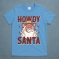 Howdy Santa Funny Christmas Holiday T-Shirt thumb 4