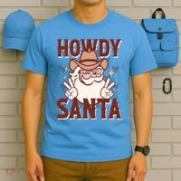Howdy Santa Funny Christmas Holiday T-Shirt thumb 5