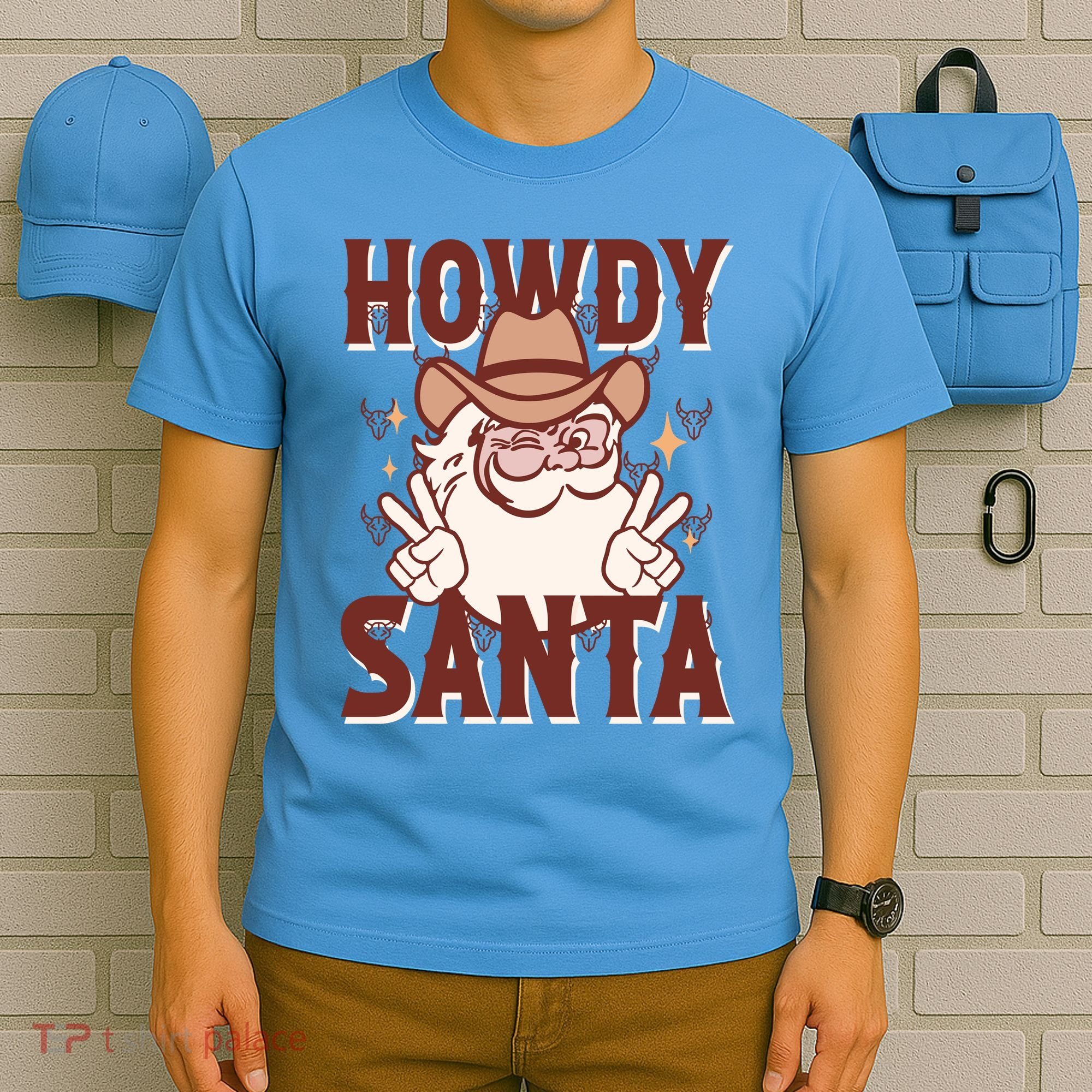 Howdy Santa Funny Christmas Holiday T-Shirt