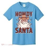 Howdy Santa Funny Christmas Holiday Kids T-Shirt thumb 0