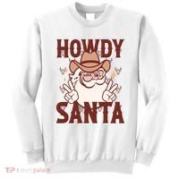 Howdy Santa Funny Christmas Holiday Sweatshirt thumb 0