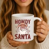Howdy Santa Funny Christmas Holiday Coffee Mug thumb 3