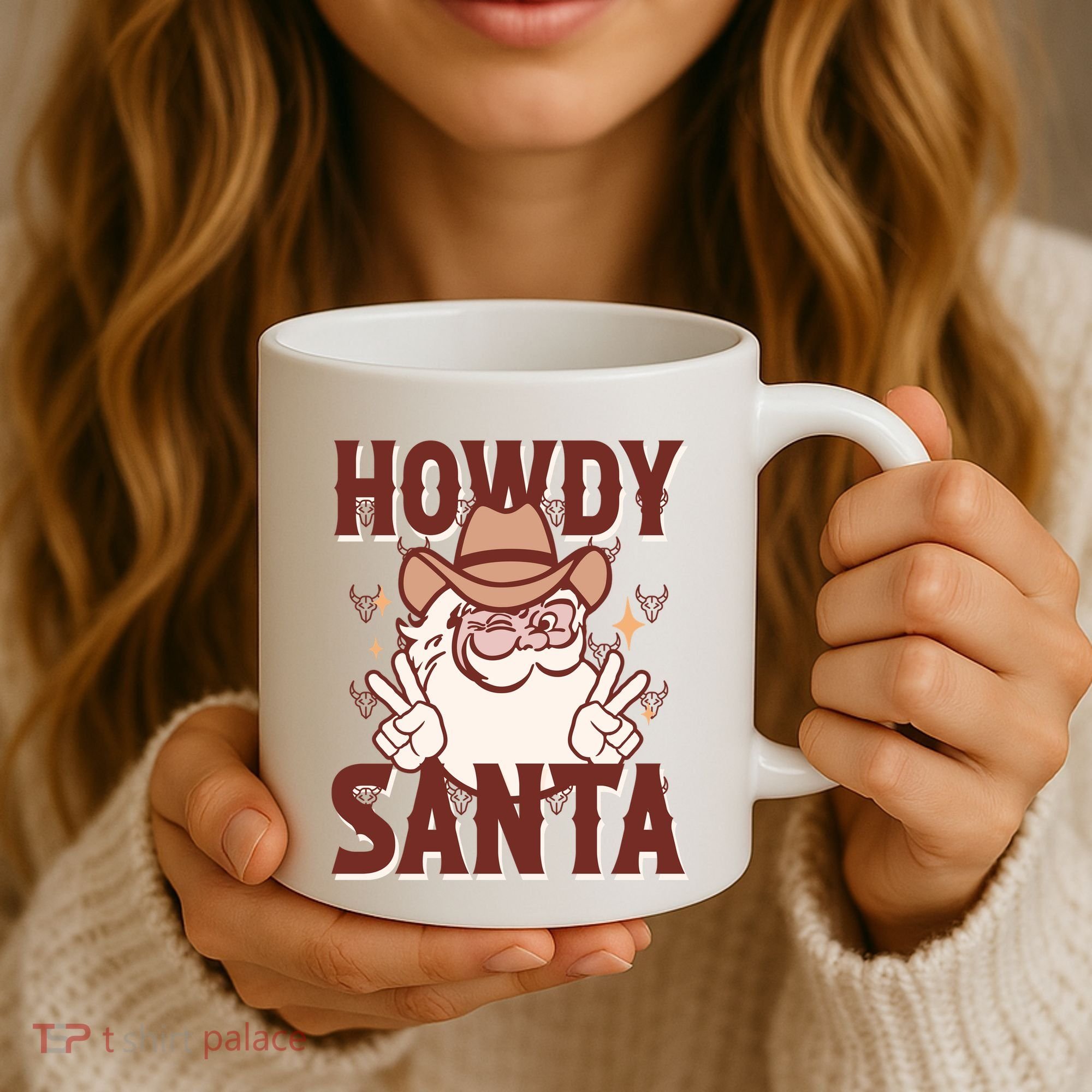 Howdy Santa Funny Christmas Holiday Coffee Mug