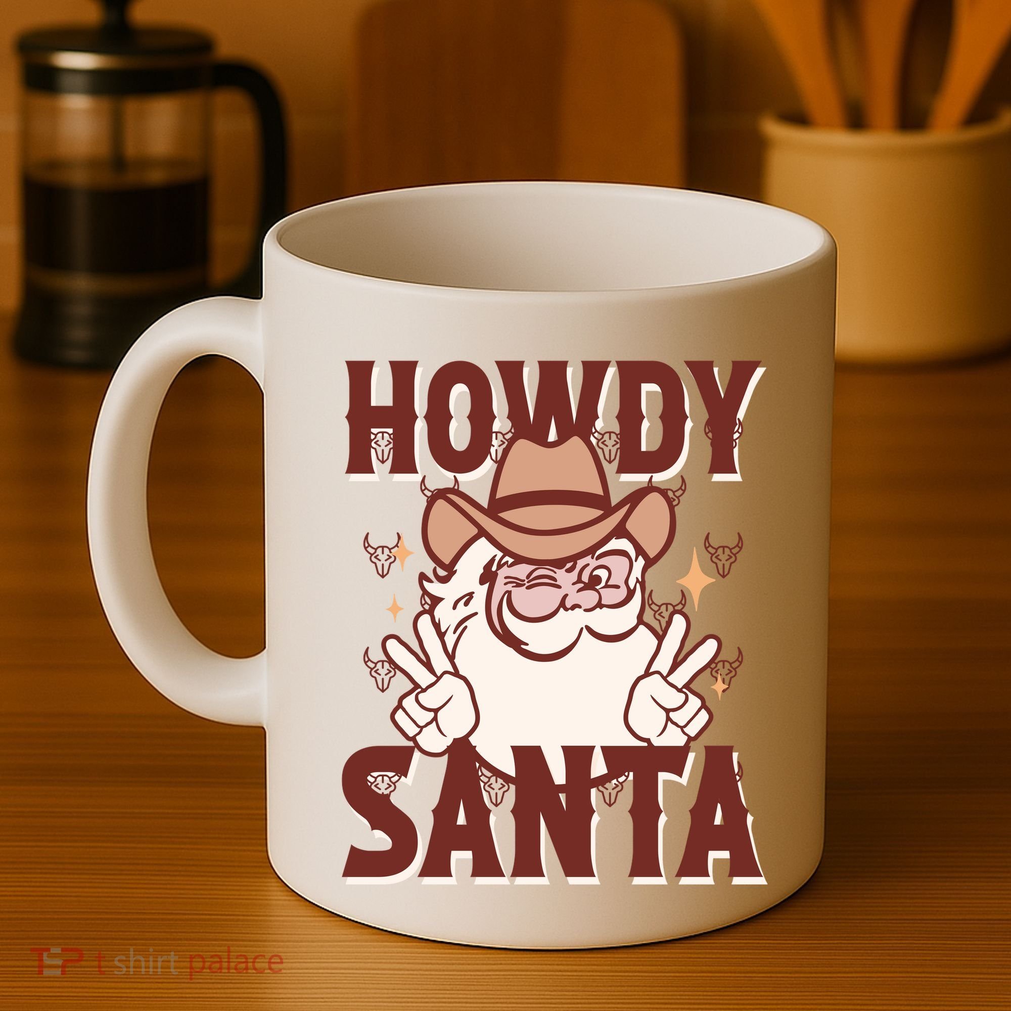Howdy Santa Funny Christmas Holiday Coffee Mug