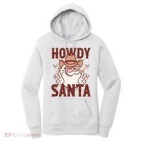 Howdy Santa Funny Christmas Holiday Women's Hoodie thumb 0