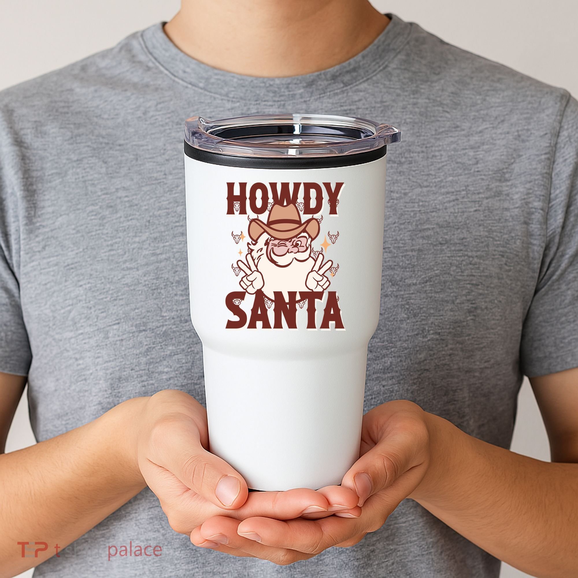 Howdy Santa Funny Christmas Holiday Tumbler