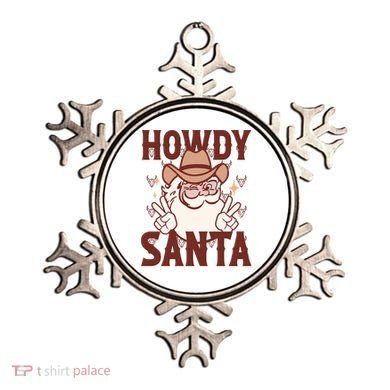 Howdy Santa Funny Christmas Holiday Ornament