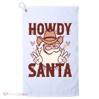 Howdy Santa Funny Christmas Holiday Golf Towel thumb 0