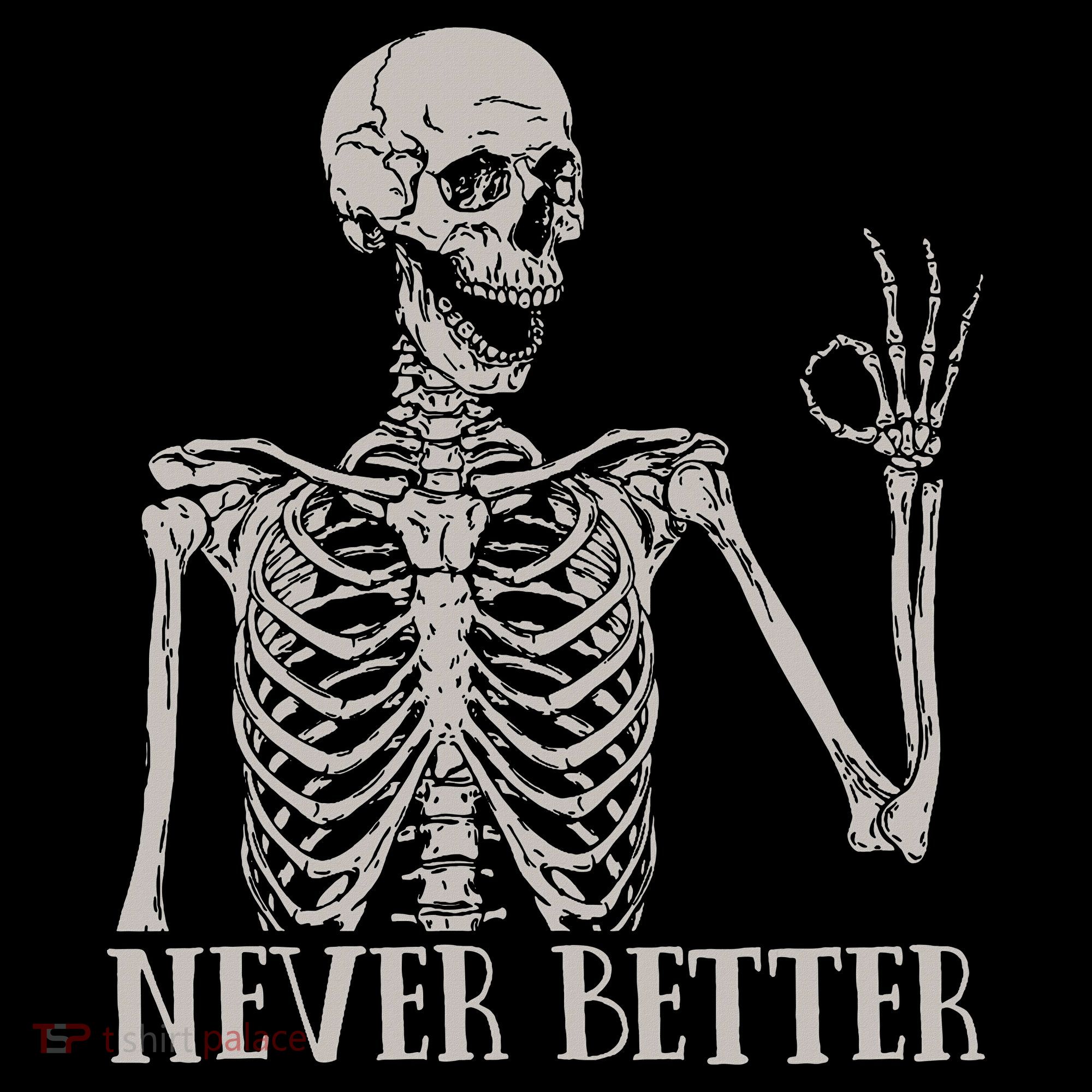 Halloween S For Women Never Better Skeleton Funny Skull Mousepad