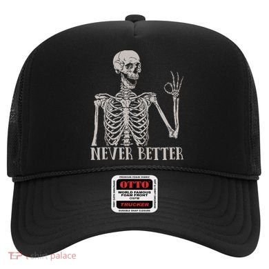 Halloween S For Women Never Better Skeleton Funny Skull Hat