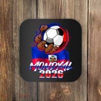 Haitian Soccer Fubol Mondyal 2026 Coaster thumb 0