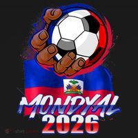 Haitian Soccer Fubol Mondyal 2026 Coaster thumb 2