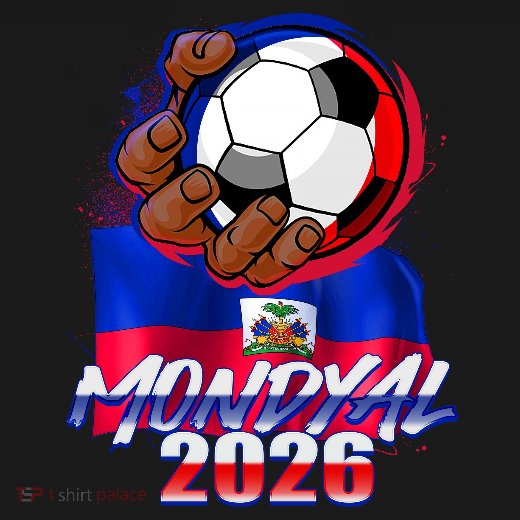 Haitian Soccer Fubol Mondyal 2026 Ornament