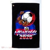 Haitian Soccer Fubol Mondyal 2026 Golf Towel thumb 0