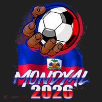 Haitian Soccer Fubol Mondyal 2026 Golf Towel thumb 3