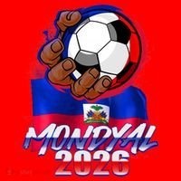 Haitian Soccer Fubol Mondyal 2026 Santa Hat thumb 1