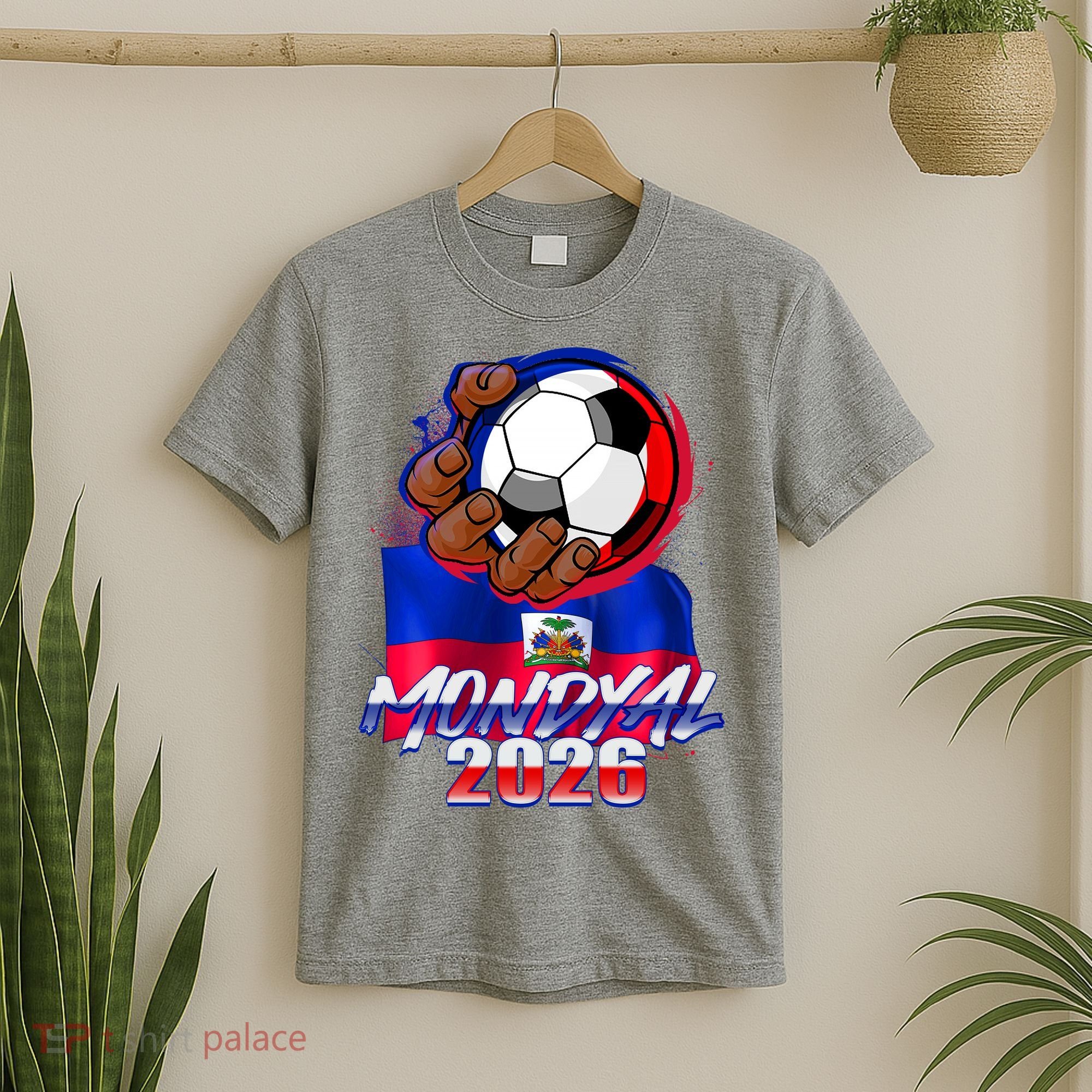 Haitian Soccer Fubol Mondyal 2026 T-Shirt