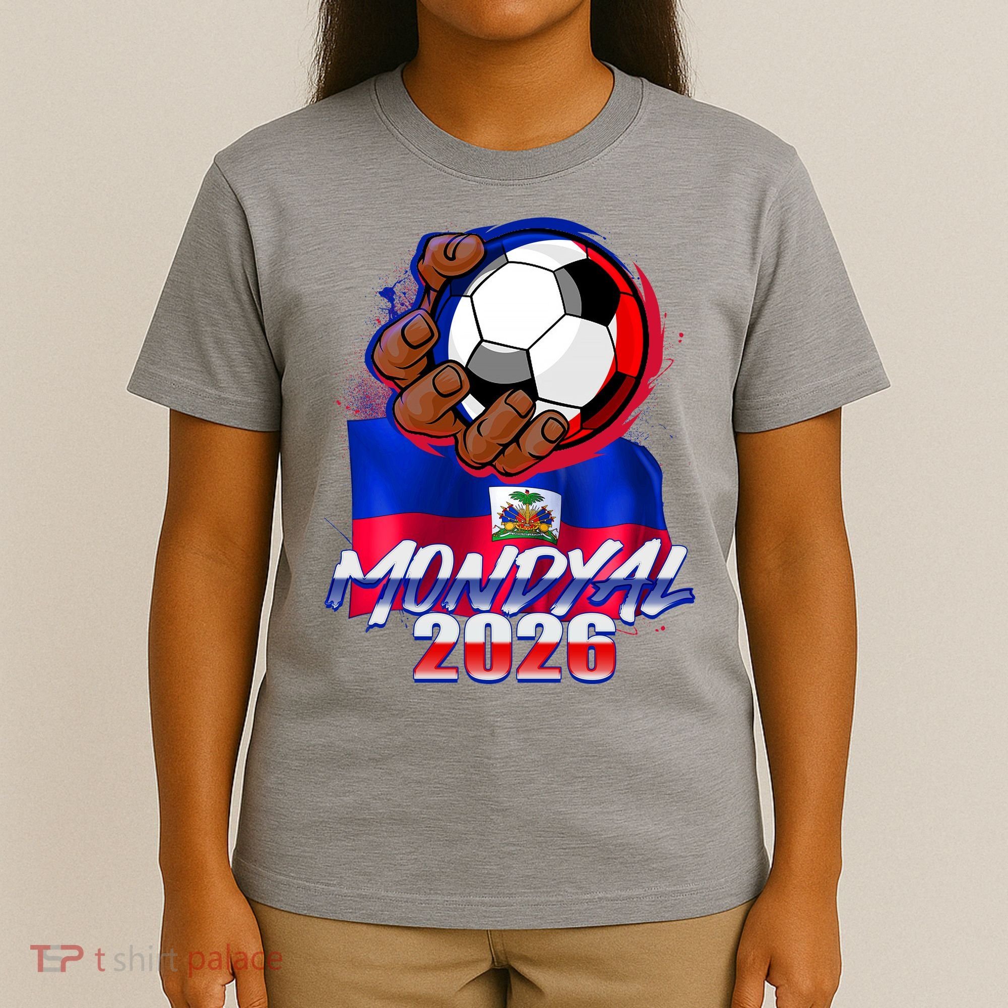 Haitian Soccer Fubol Mondyal 2026 T-Shirt