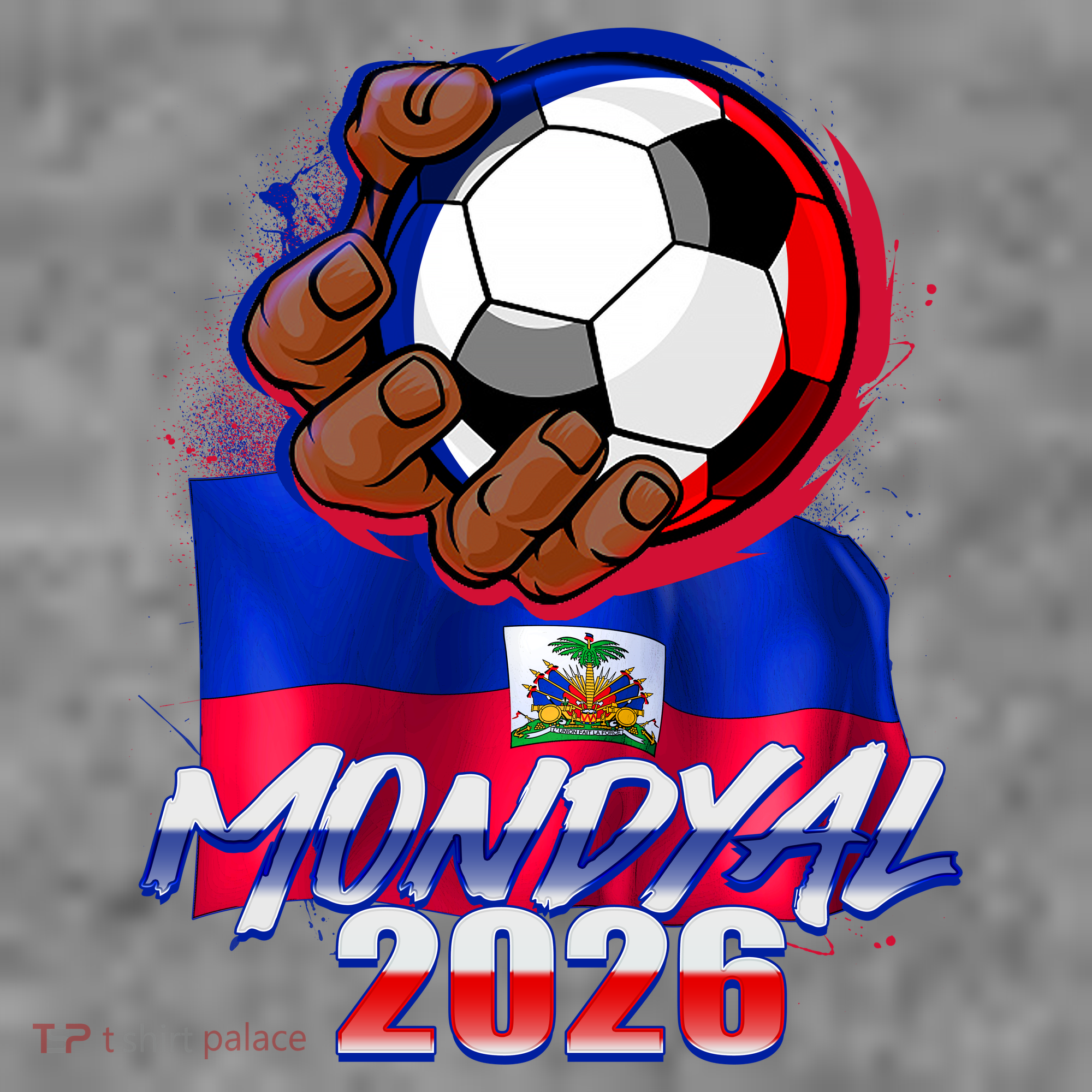 Haitian Soccer Fubol Mondyal 2026 T-Shirt