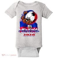 Haitian Soccer Fubol Mondyal 2026 Baby Bodysuit thumb 0