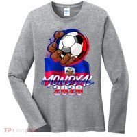 Haitian Soccer Fubol Mondyal 2026 Women's Long Sleeve Shirt thumb 0