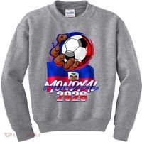 Haitian Soccer Fubol Mondyal 2026 Kids Sweatshirt thumb 0