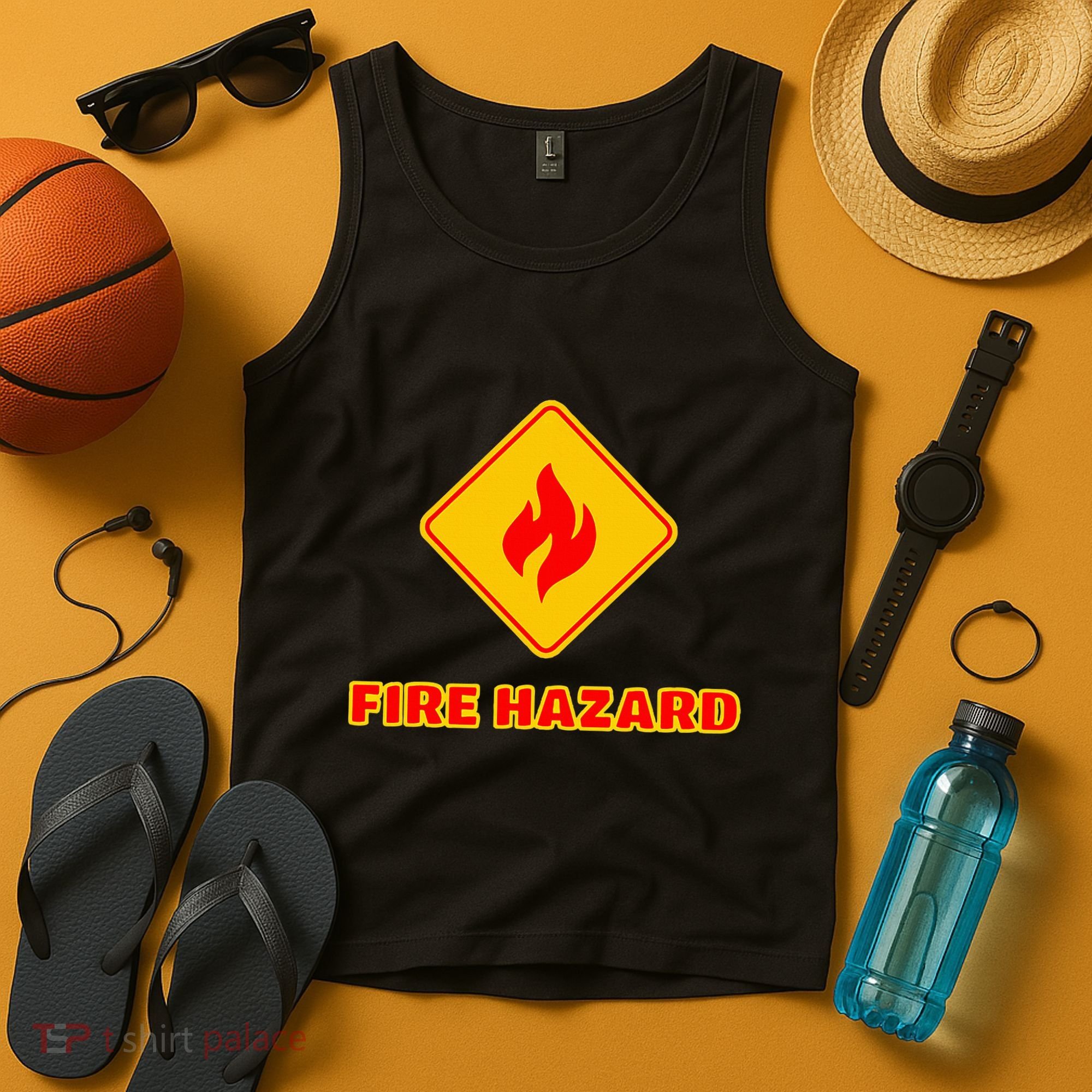 Hot Sexy Fireman Firefighter Pyro Fireworks Technician Tank Top