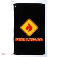 Hot Sexy Fireman Firefighter Pyro Fireworks Technician Golf Towel thumb 0