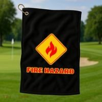 Hot Sexy Fireman Firefighter Pyro Fireworks Technician Golf Towel thumb 1