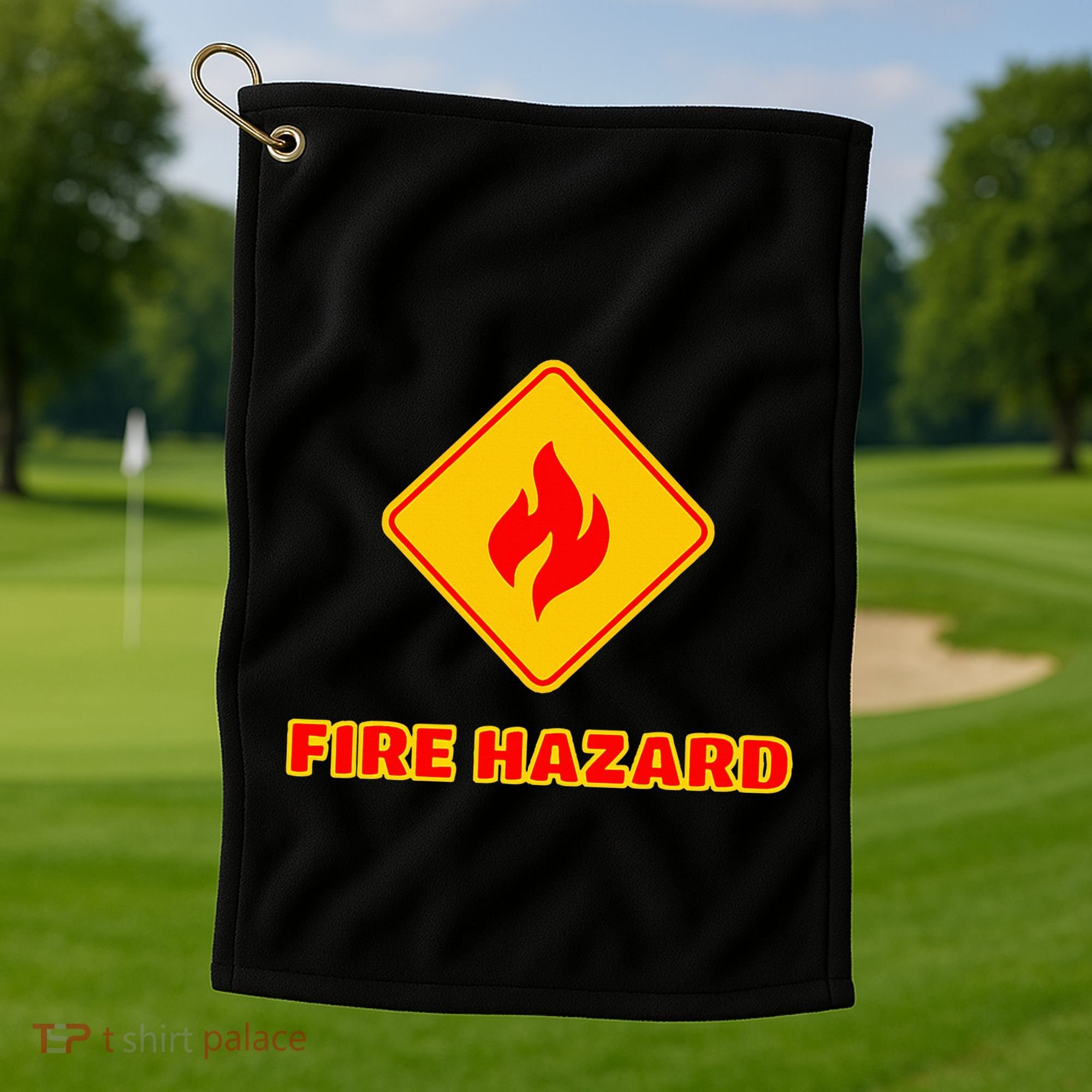 Hot Sexy Fireman Firefighter Pyro Fireworks Technician Golf Towel