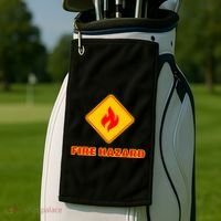 Hot Sexy Fireman Firefighter Pyro Fireworks Technician Golf Towel thumb 2