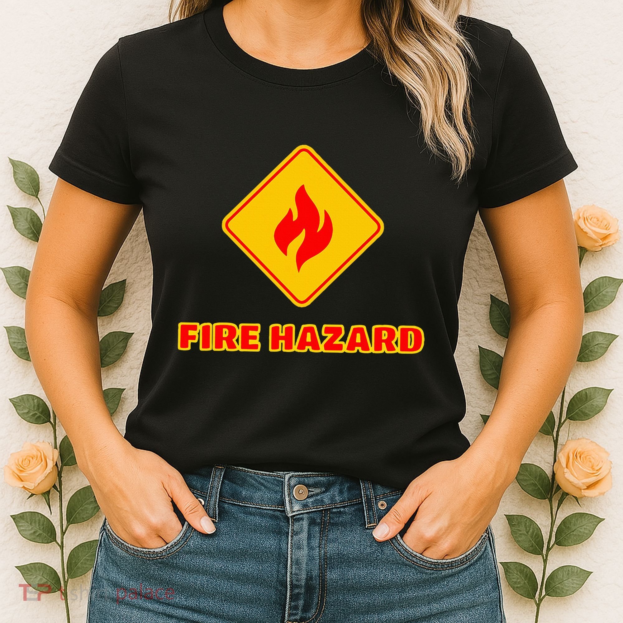Hot Sexy Fireman Firefighter Pyro Fireworks Technician Women's T-Shirt